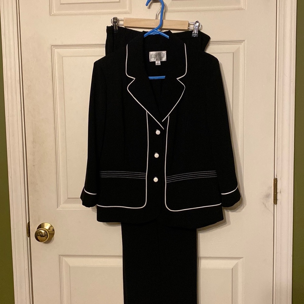 Suit worn as professional or for dress.